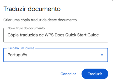 Traduzir documento