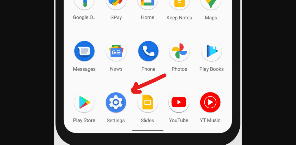 Open the Settings app