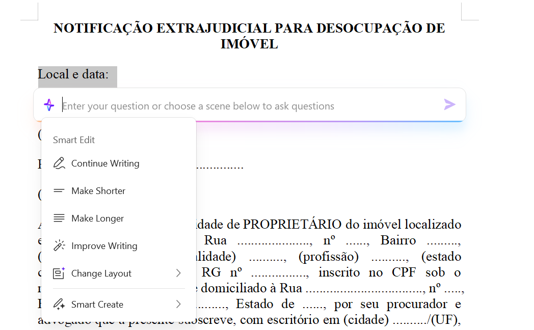  AI do WPS Office em funcionamento