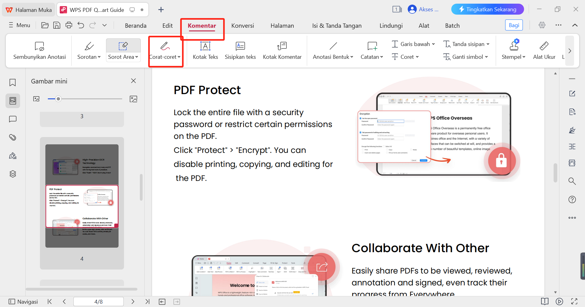 Alat Menggambar WPS PDF