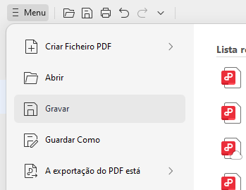 Gravar seu PDF Organizado