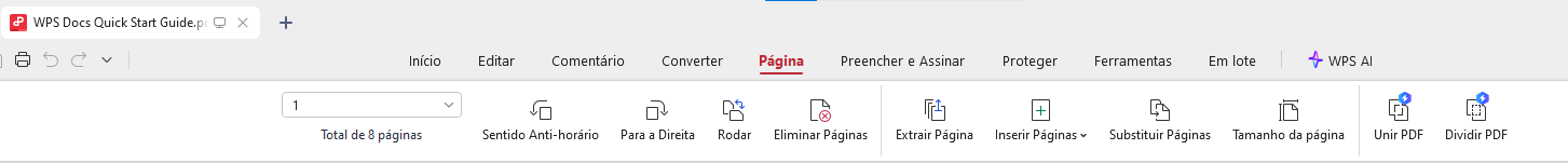 aba Página do WPS PDF