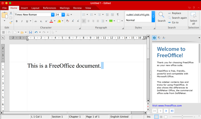 FreeOffice موقع