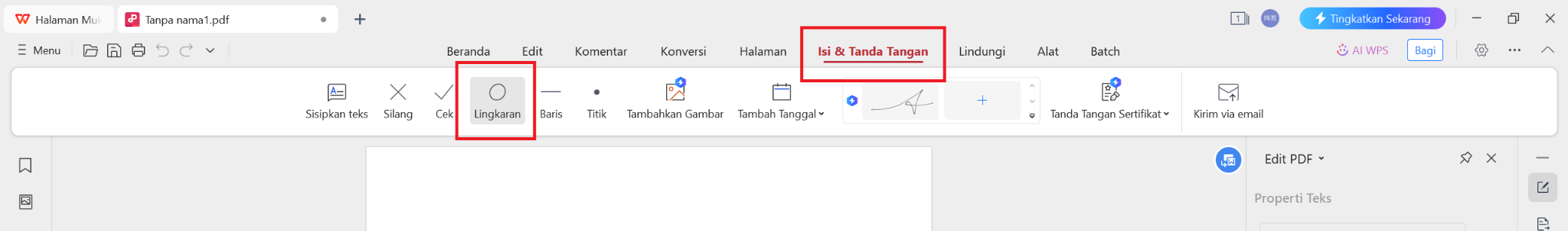 Menyisipkan Item Daftar Bullet