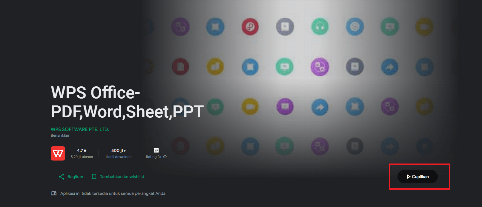 WPS di Google Play Store