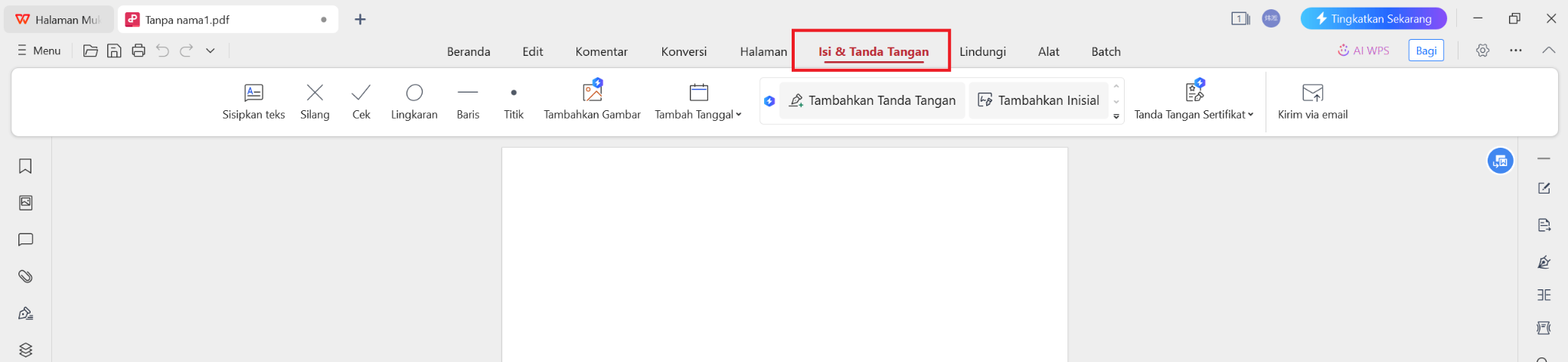 Isi & Tanda Tangan PDF WPS