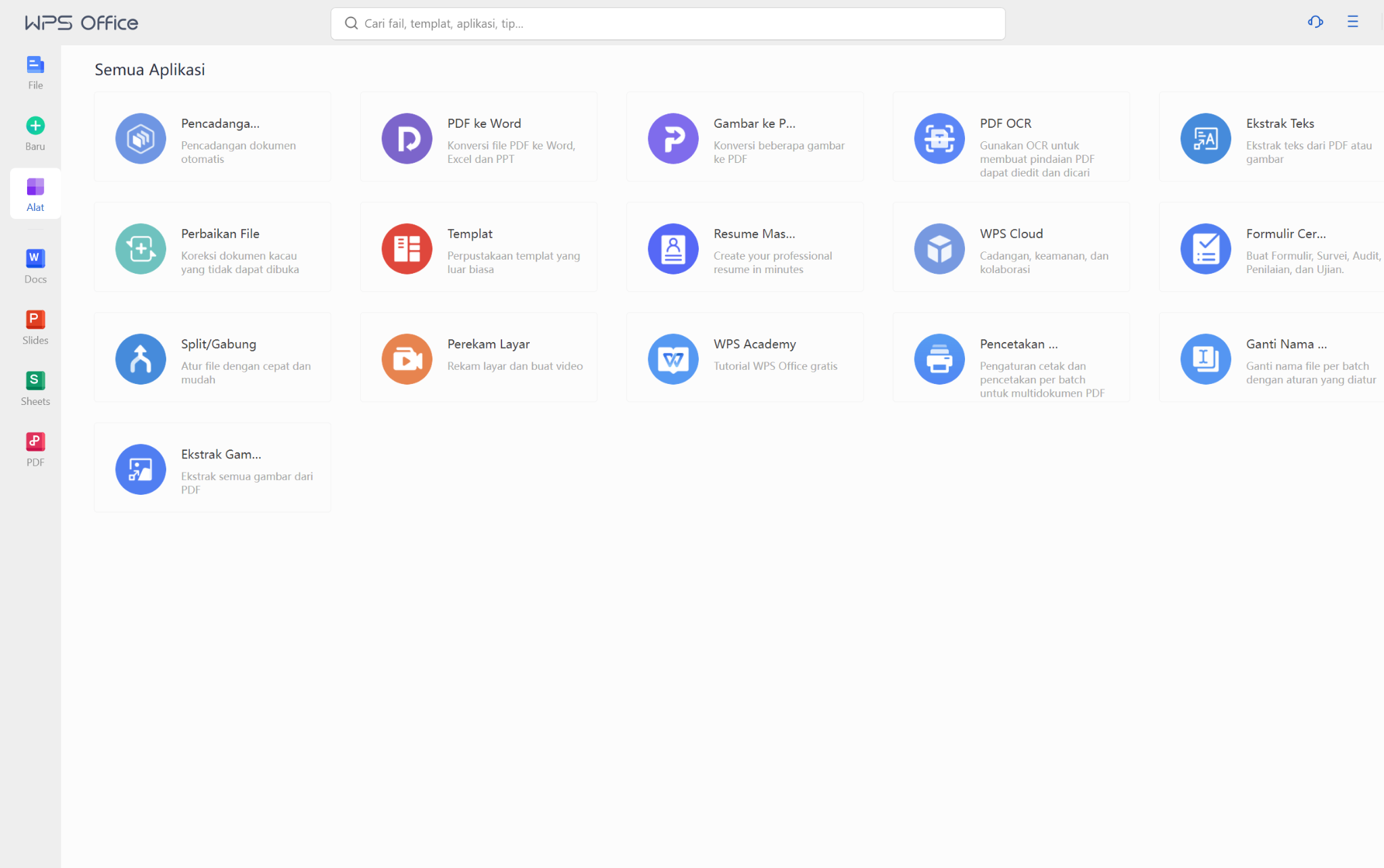 “fitur WPS Office”