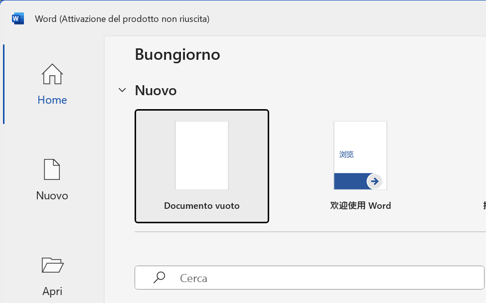 Creazione documento
