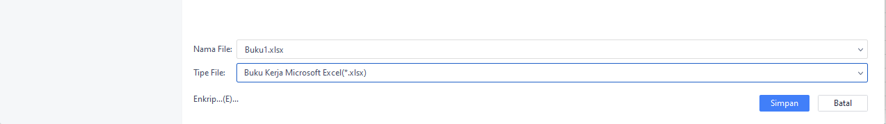Mengekspor spreadsheet WPS dalam Format Excel