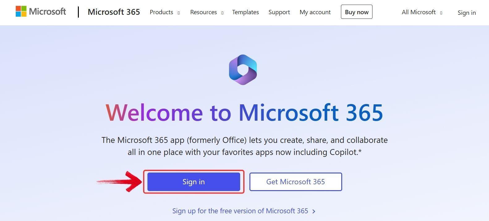 Вхід у Microsoft