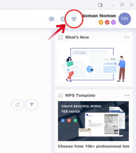 WPS Office Skin Center