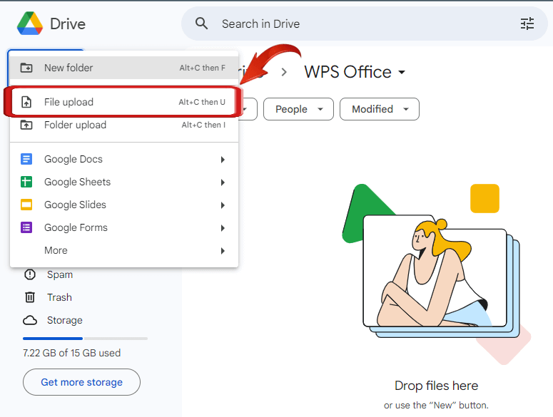 Unggah PDF ke Google Drive
