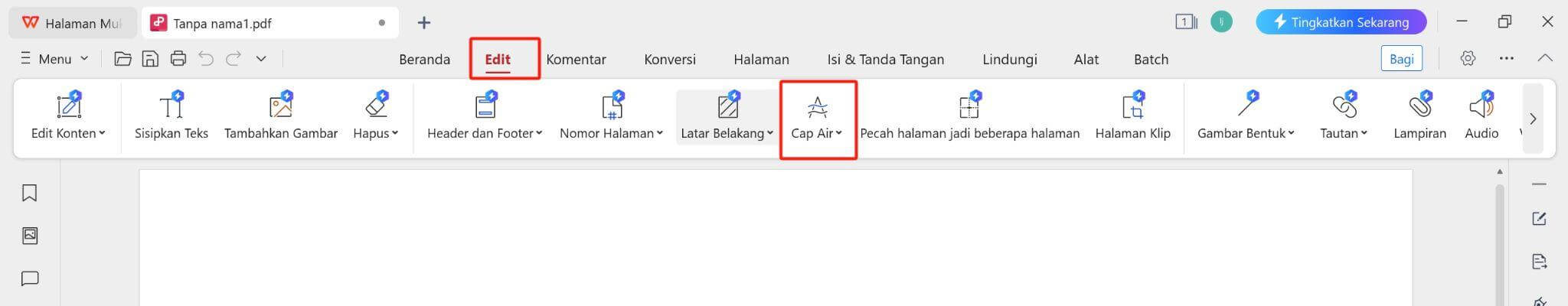 Mengedit PDF dengan WPS PDF
