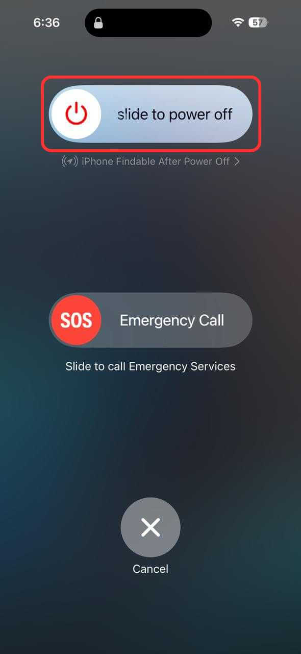 Swipe Slider to right in iOS 18