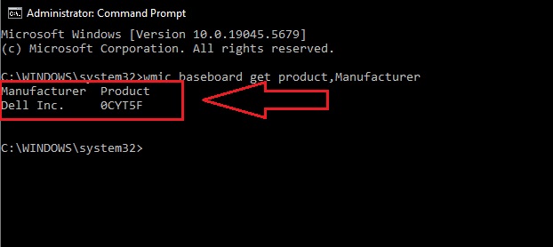 Motherboard manufacturer and model