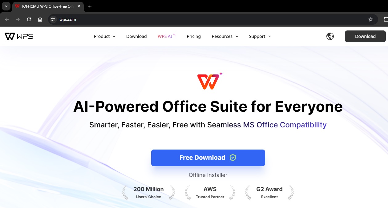 WPS official website