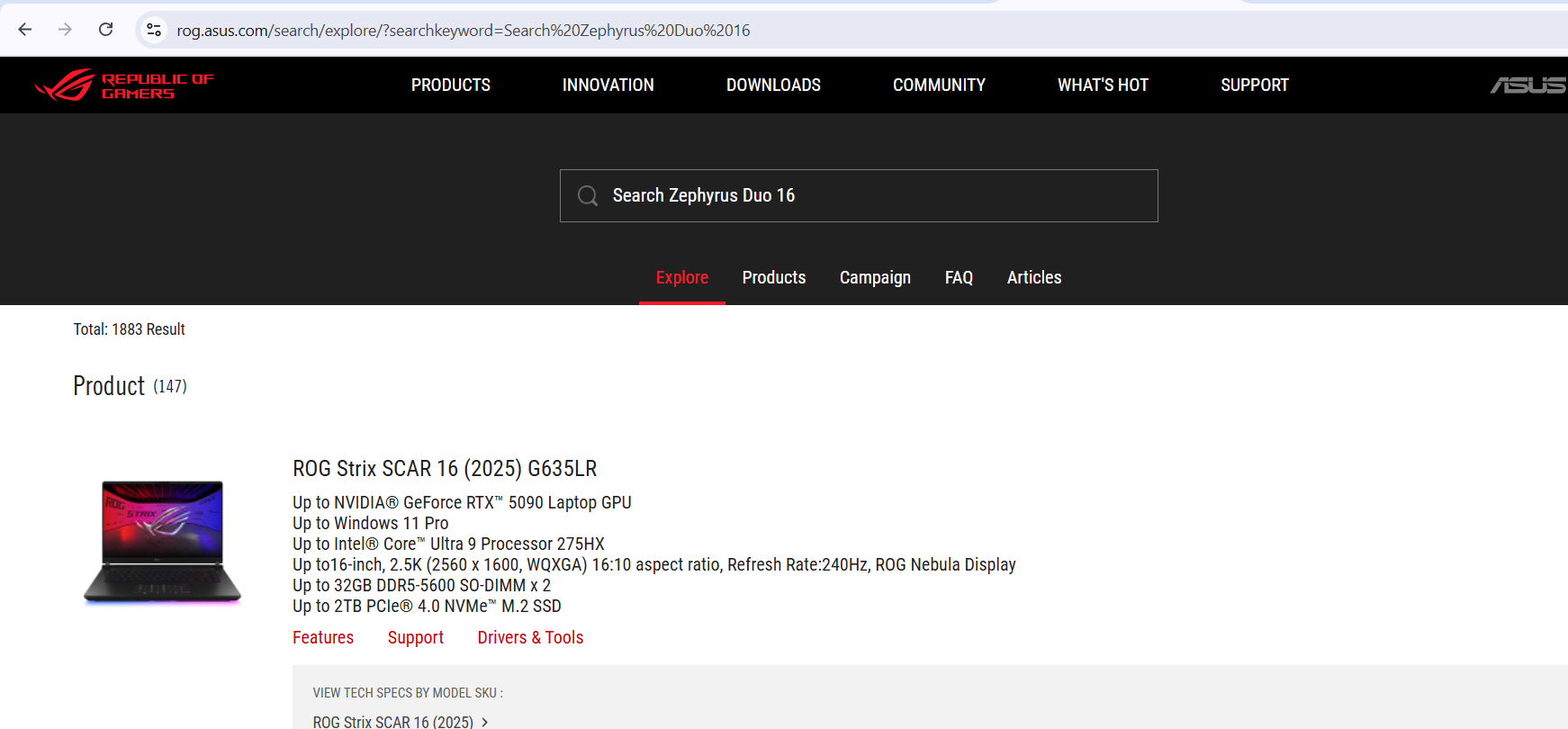 Search Zephyrus Duo 16