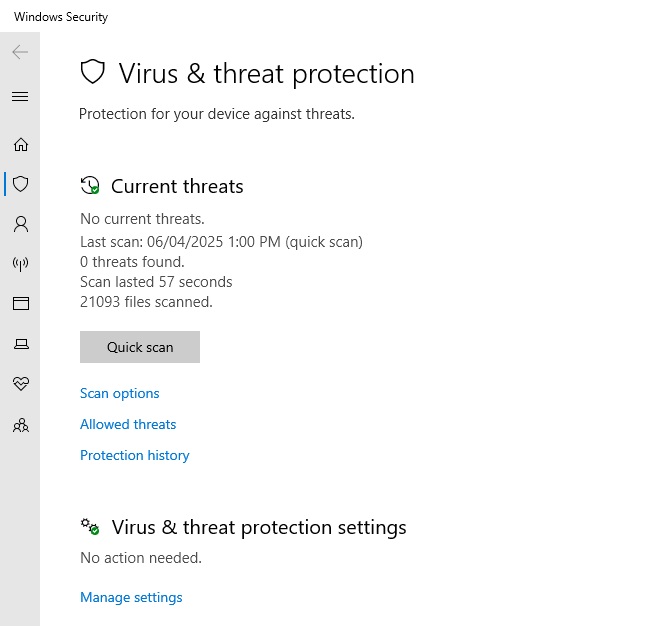 Windows Defender Antivirus