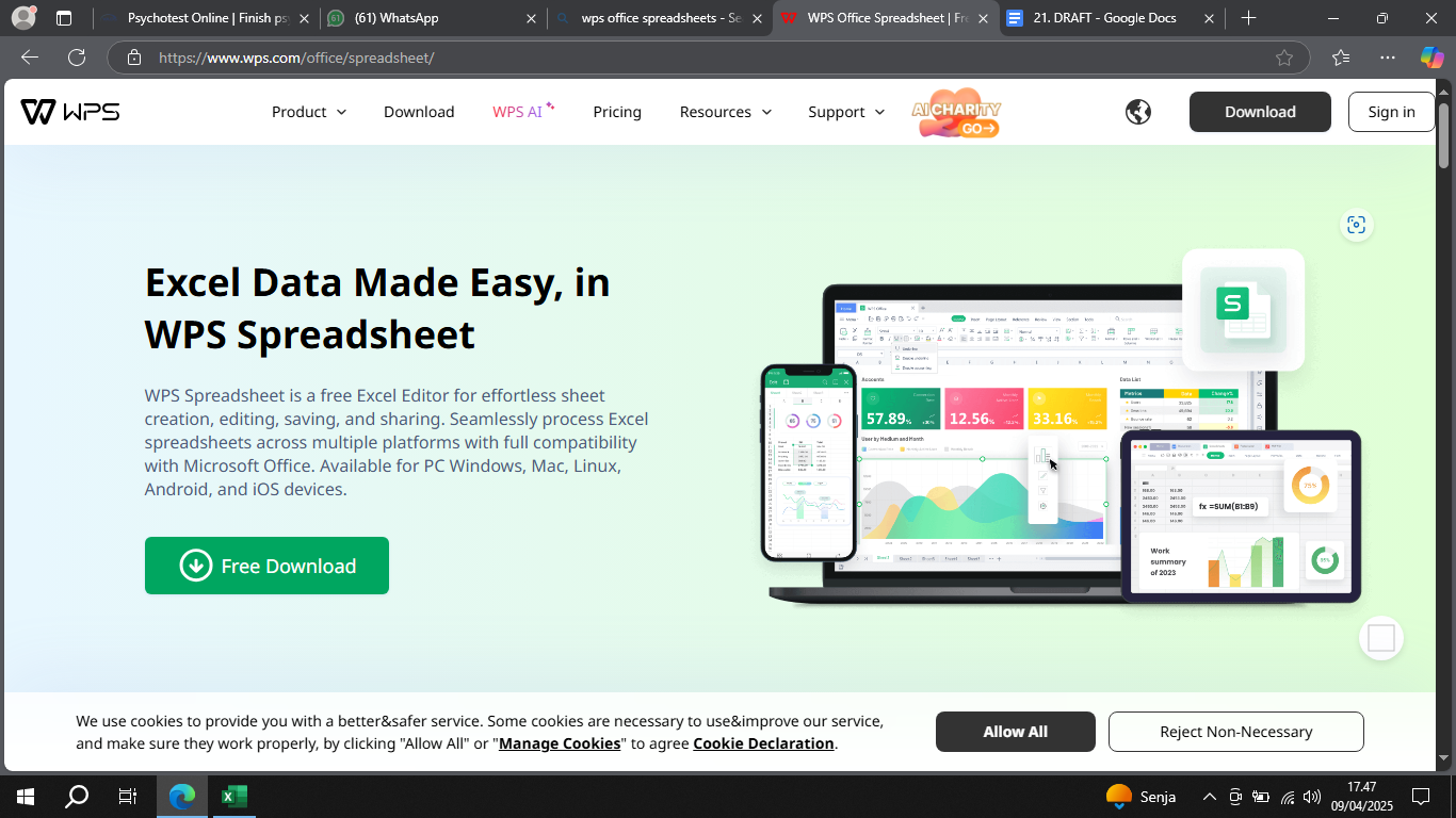 WPS Office menawarkan pengalaman office yang lebih memukau
