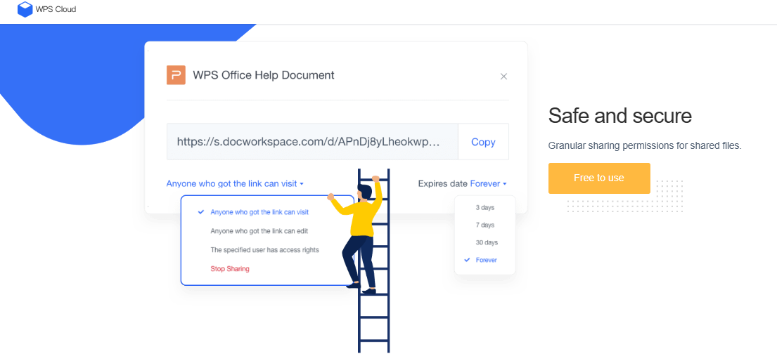 Penyimpanan Cloud WPS Office untuk kolaborasi