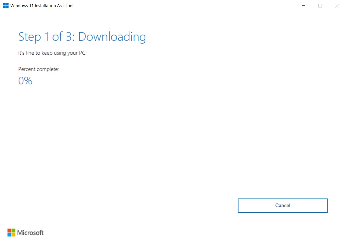 Downloading Windows 11