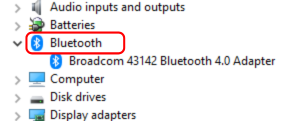Bluetooth section