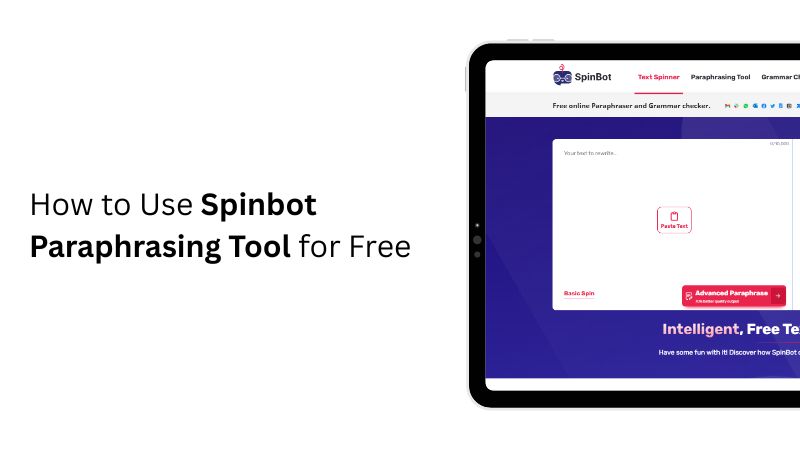 Spinbot Paraphrasing tool 무료 사용법