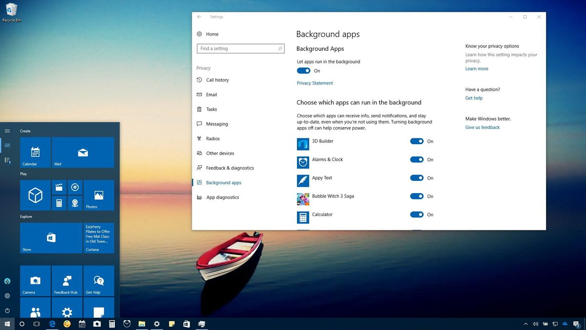 stop apps from running in the background