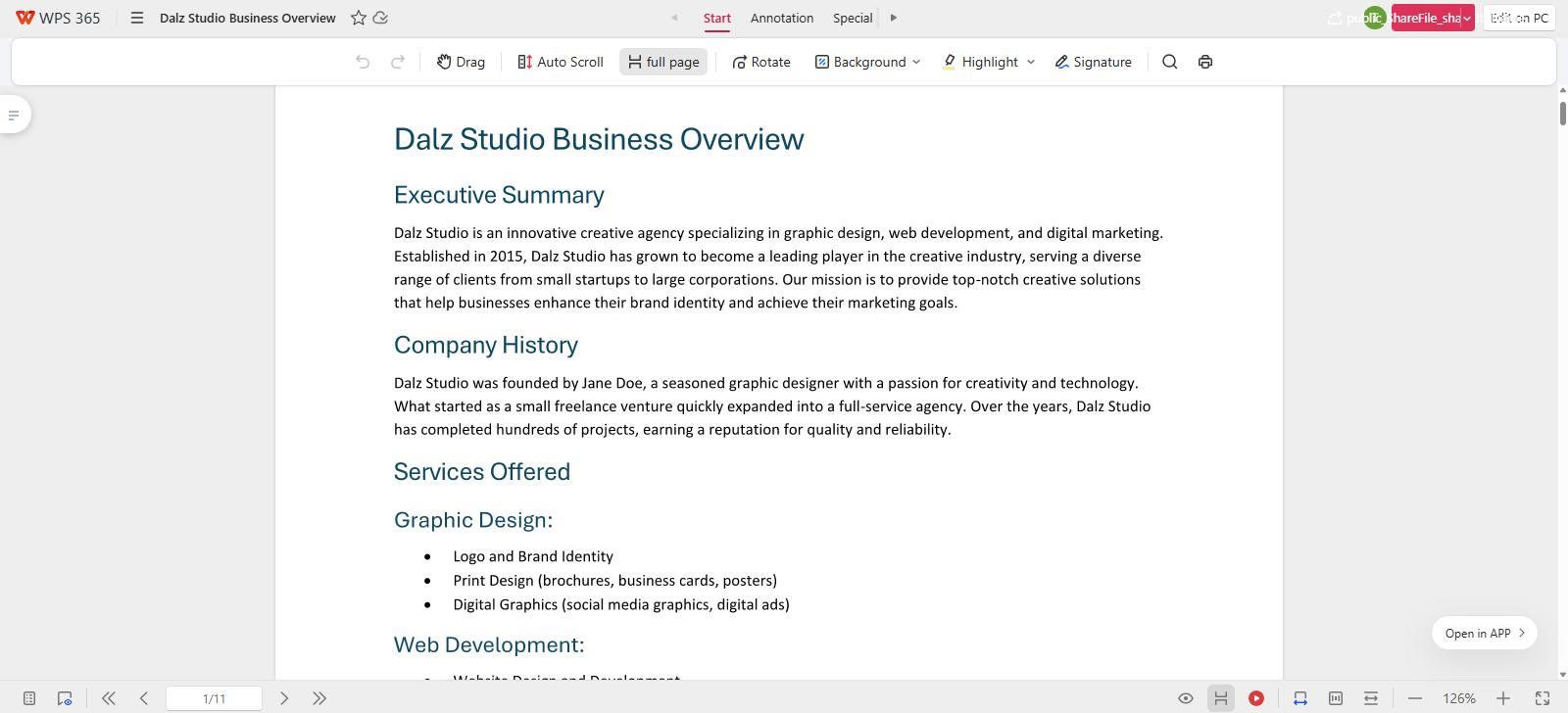  WPS 365 PDF Collaboration