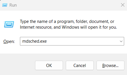 Windows Memory Self-check Tool