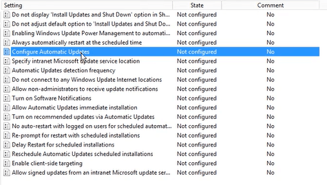 Configure Automatic Updates.