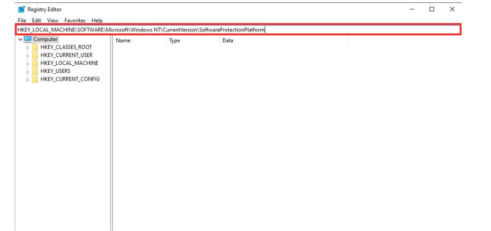 Registry Editor Windows 10 Address