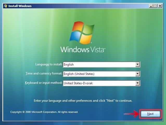 Select preferences