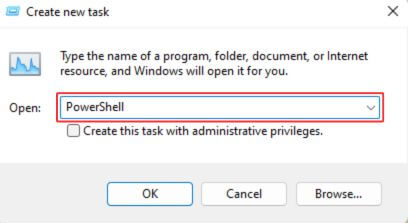 Launch PowerShell