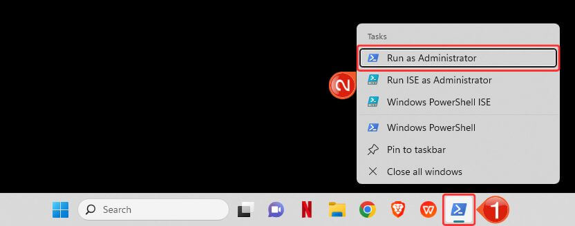 Run as administrator