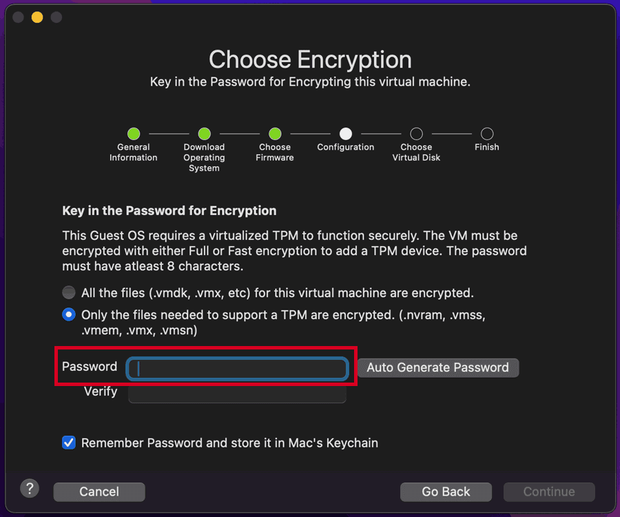 Set Password