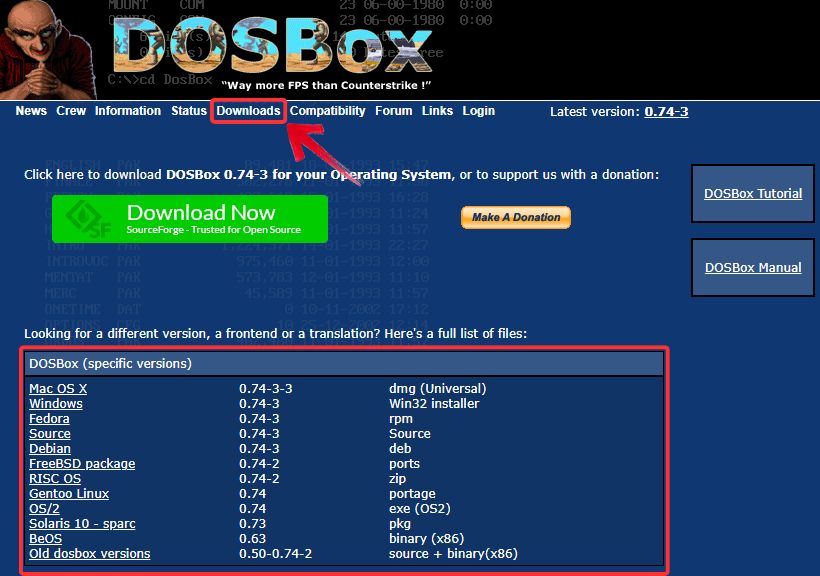 Download DOSBox