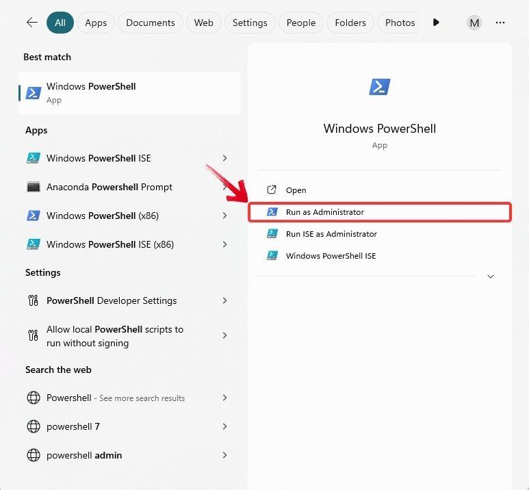 Open Powershell