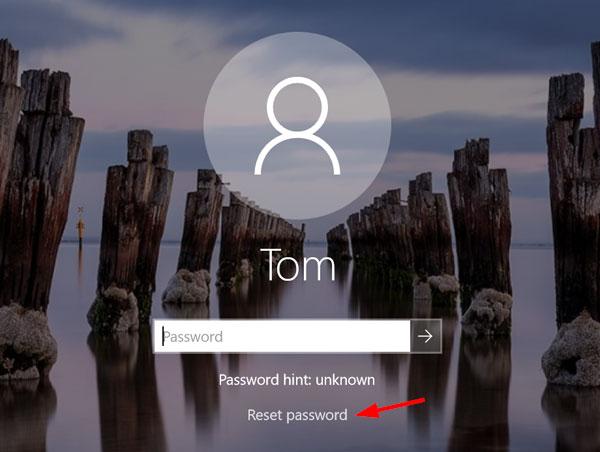 Click ‘Reset password’