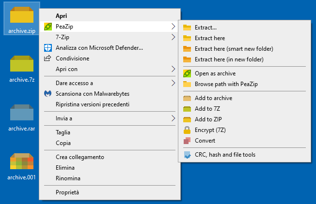 Open the ZIP in PeaZip