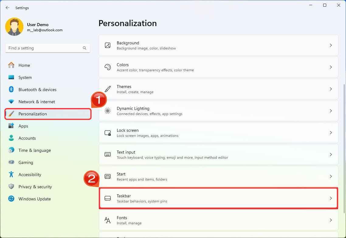 Personalisation