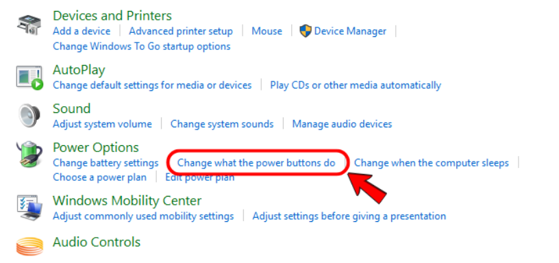 Power buttons