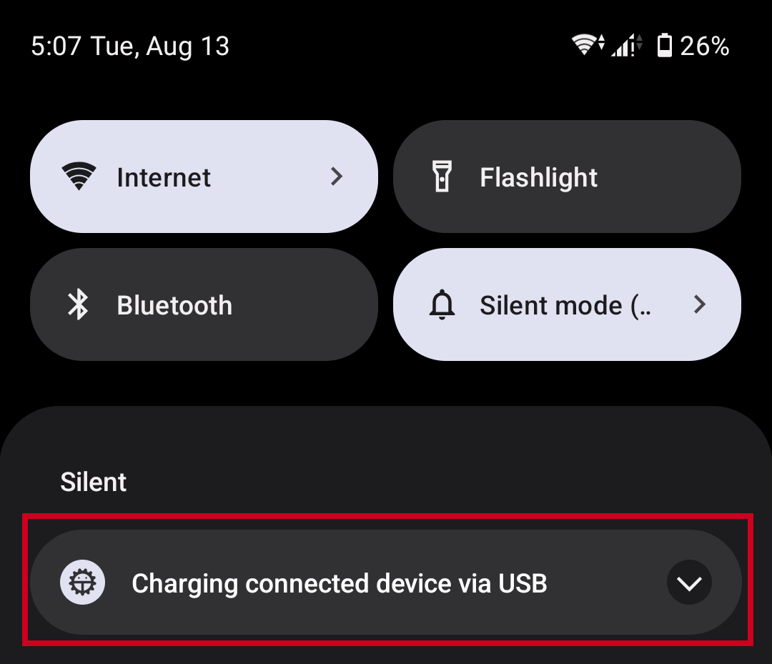 Charging connected device option