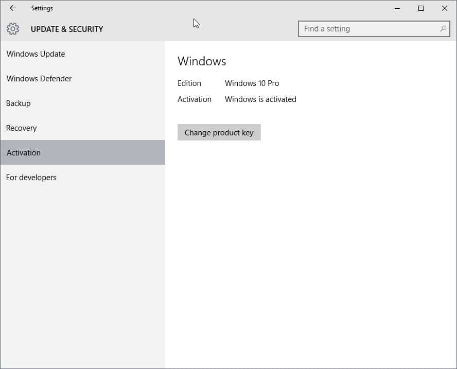 confirm “Windows is activated.”