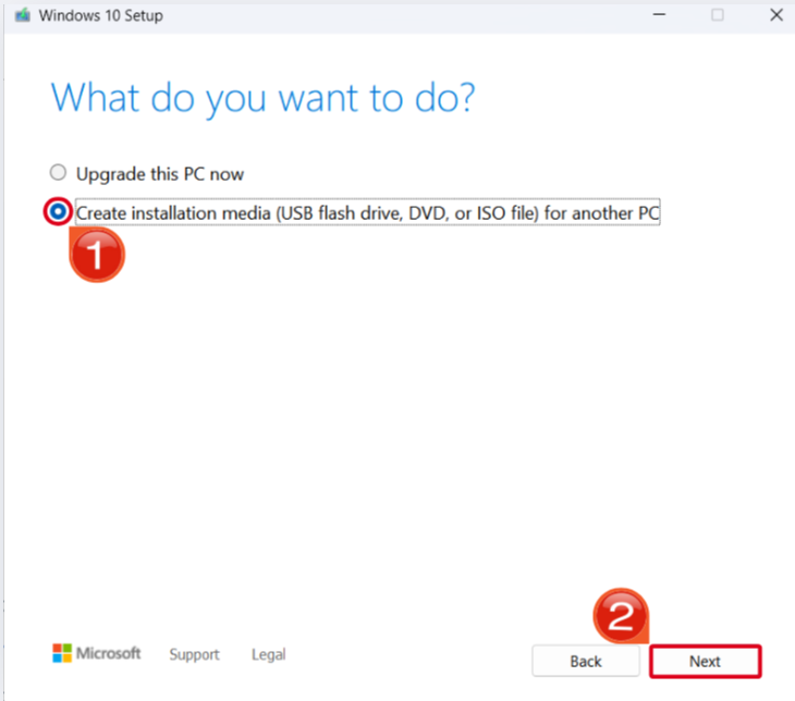 Download Options Windows 10 Setup