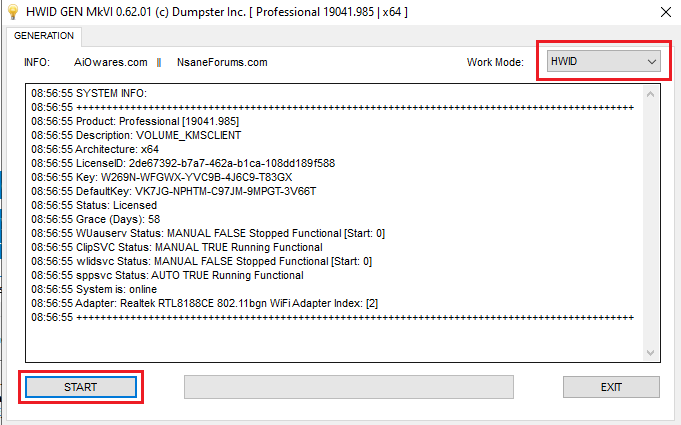 generate a hardware ID license