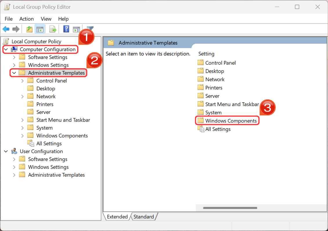 Group Policy Editor