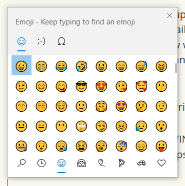 Click on the emoji you want