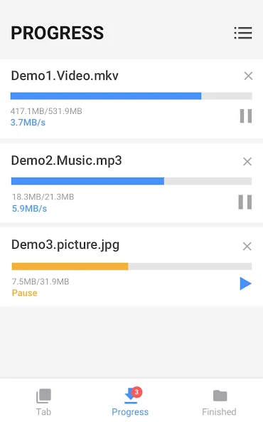 Access your downloads via video downloader app