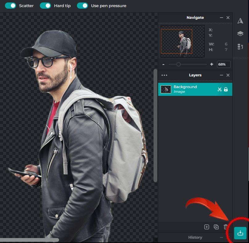 Pixlr ikona Uložiť obrázok